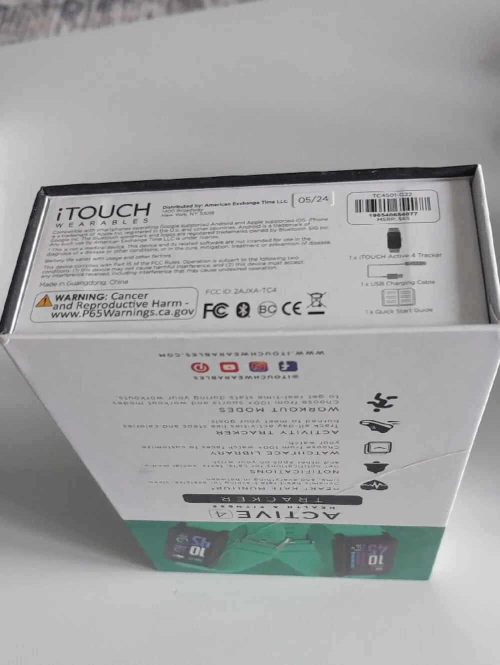 iTouch Active 4 Green Fitness Tracker -